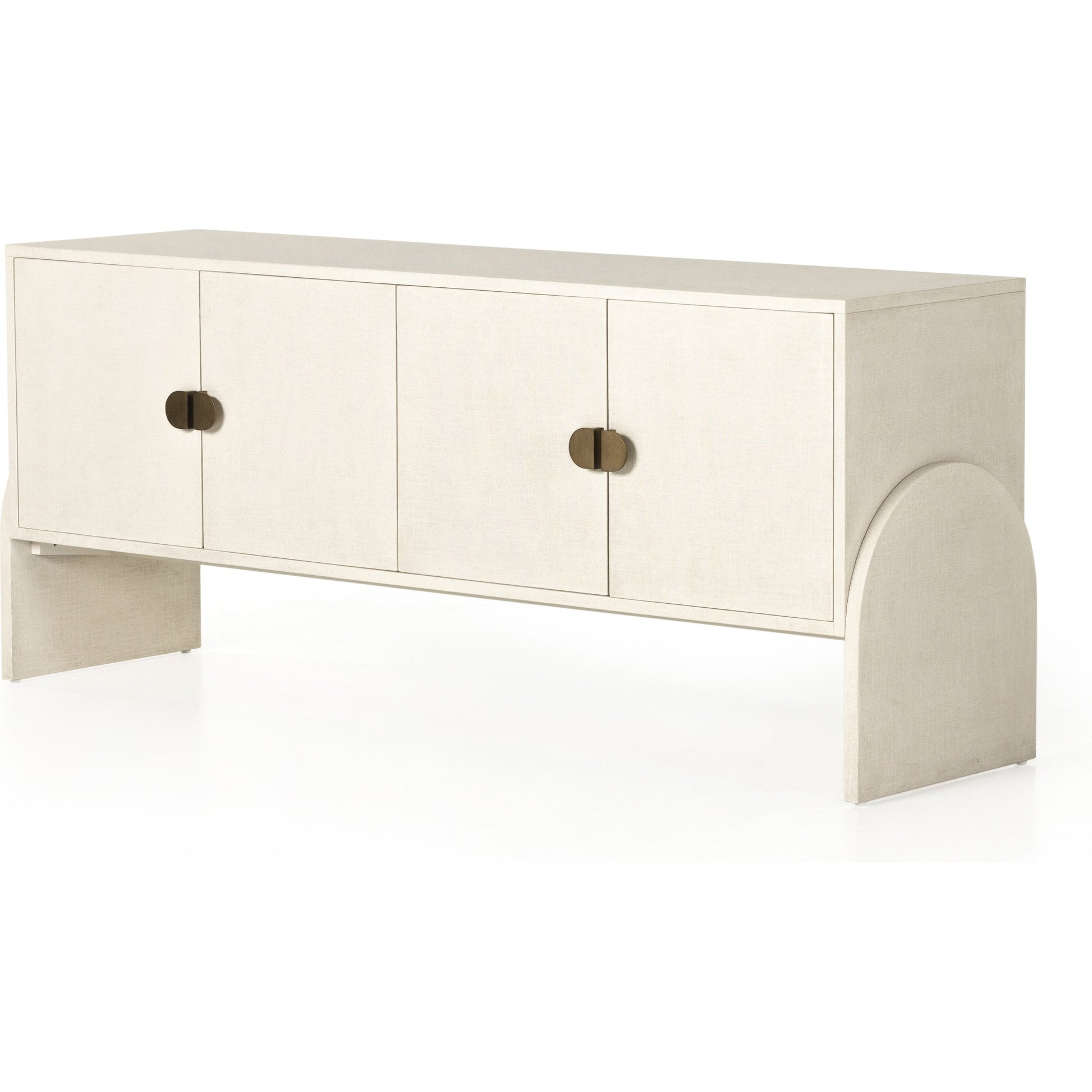 Cressida Sideboard by Four Hands. Made from painted linen in a modern style.