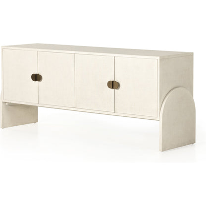 Cressida Sideboard by Four Hands. Made from painted linen in a modern style.