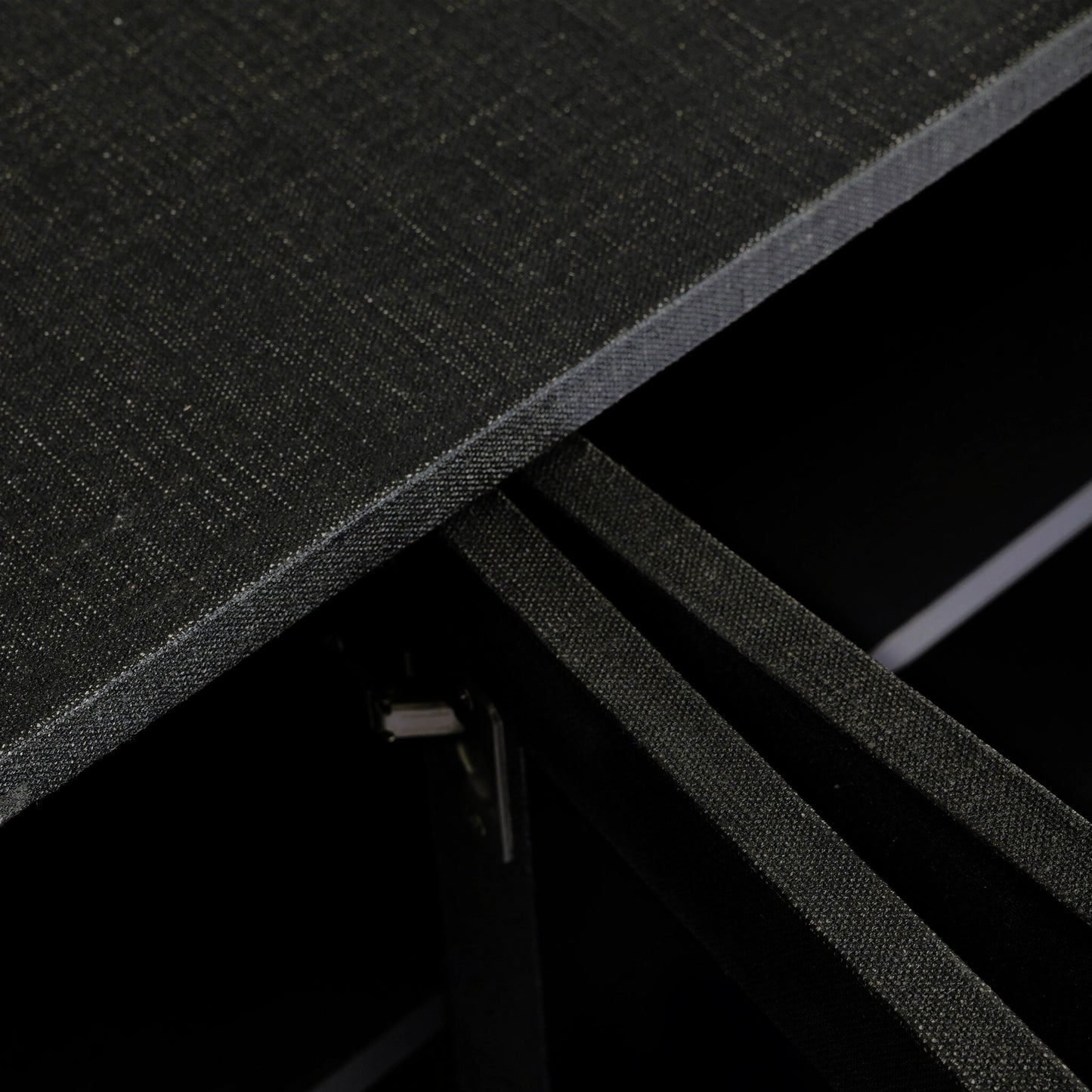 029 SI-2001147 | Closeup | Cressida Sideboard by Four Hands. Made from painted linen in a modern style.