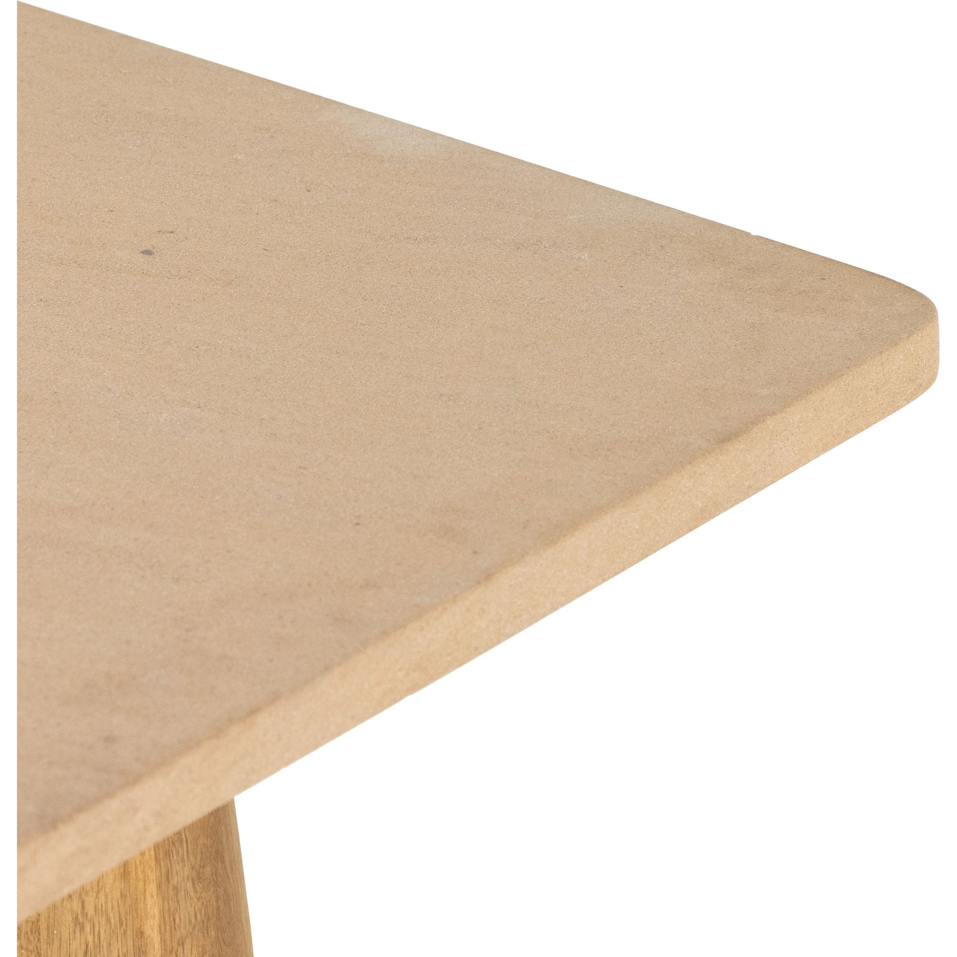 Myla Coffee Table by Four Hands in aged brown. Made from solid mango in a modern style.