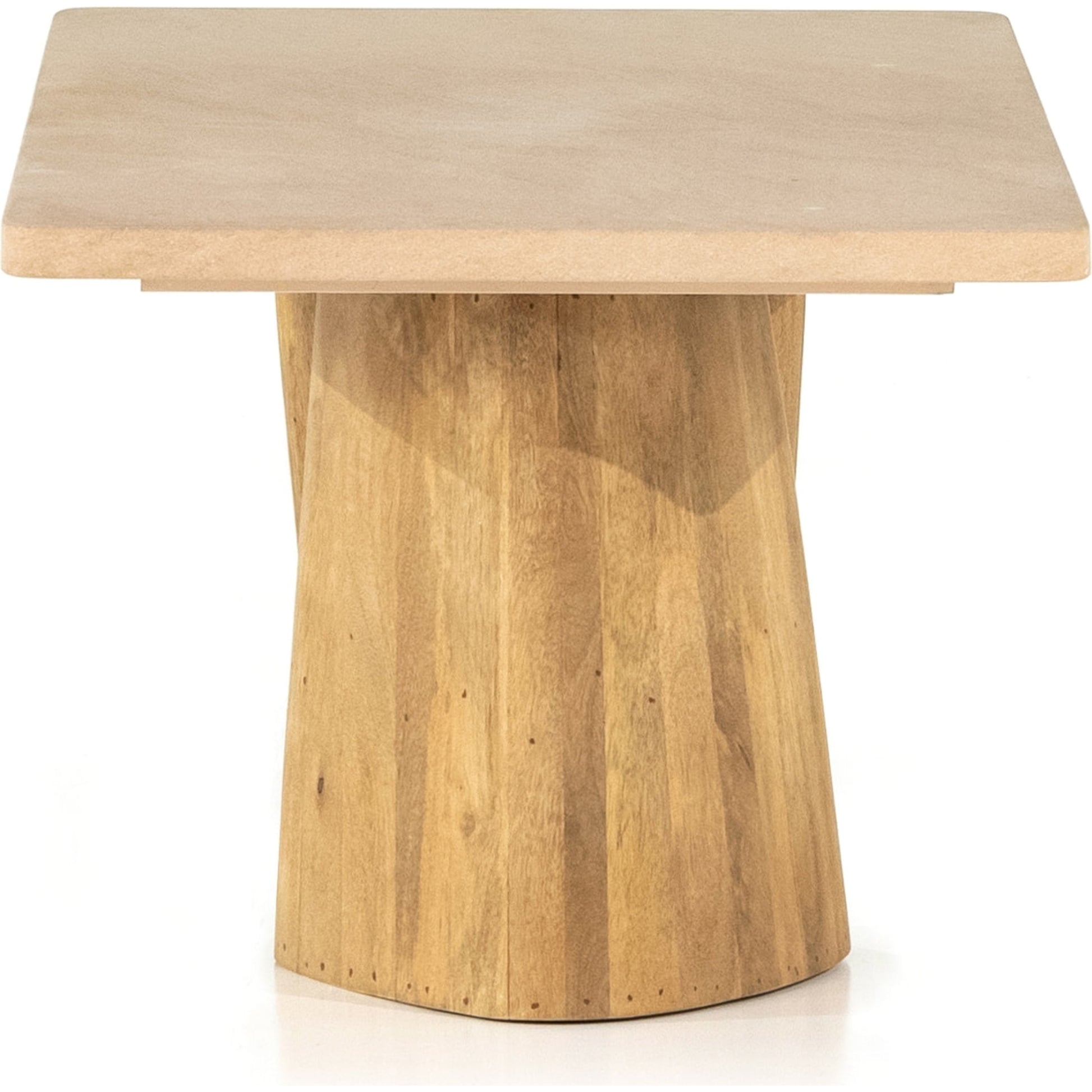 Myla Coffee Table by Four Hands in aged brown. Made from solid mango in a modern style.