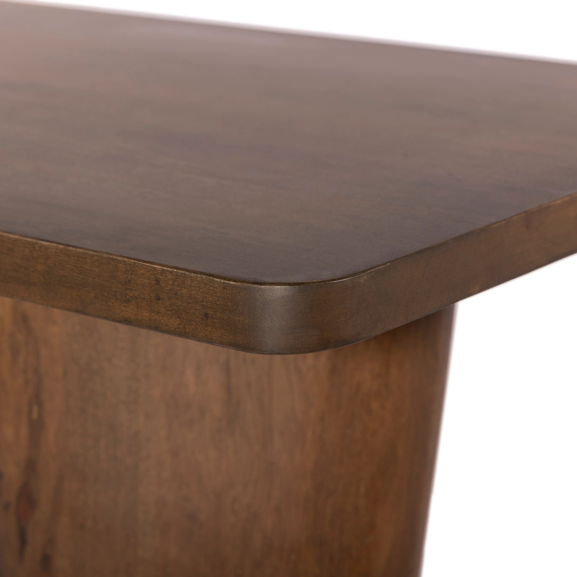 Myla Coffee Table by Four Hands in aged brown. Made from solid mango in a modern style.