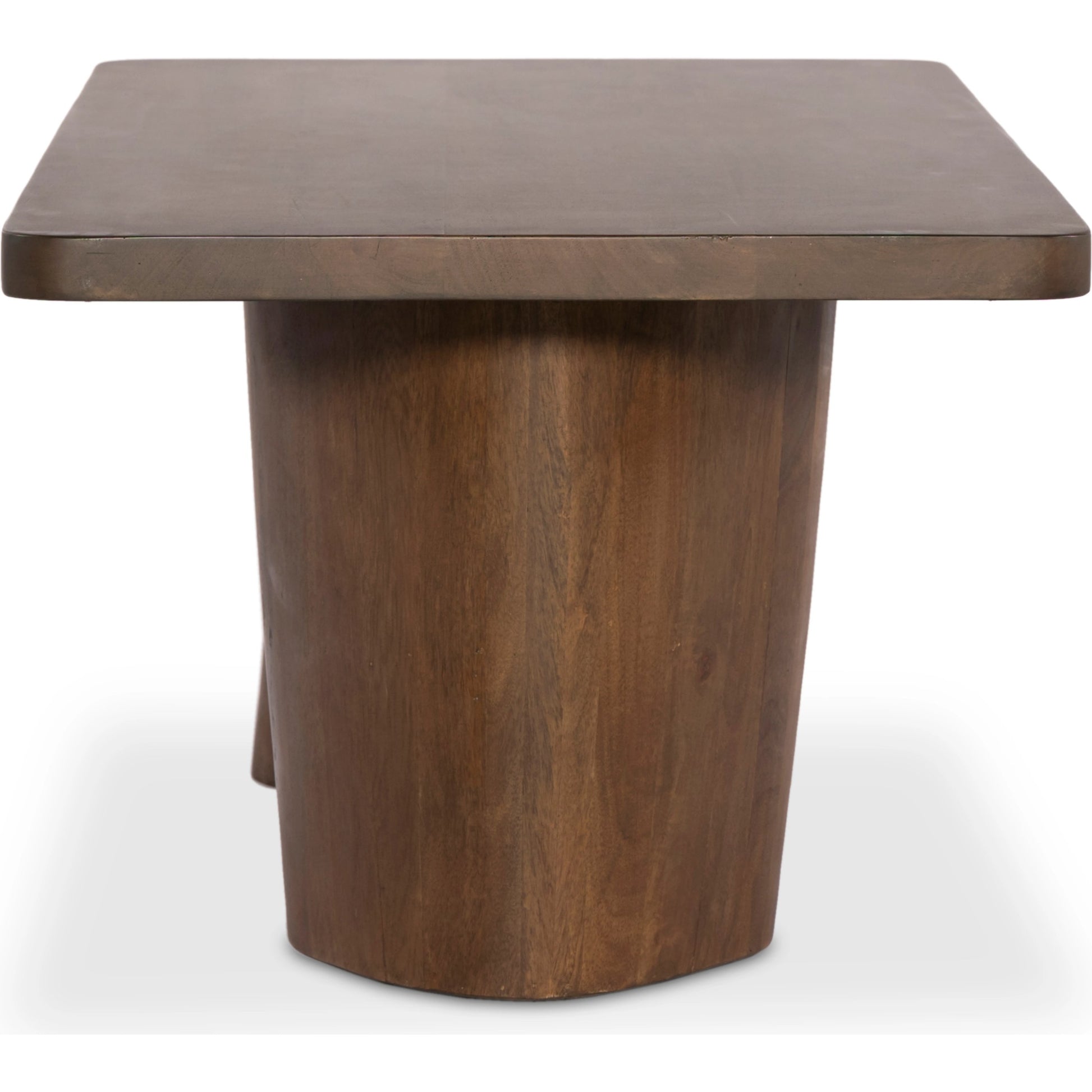 Myla Coffee Table by Four Hands in aged brown. Made from solid mango in a modern style.
