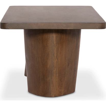 Myla Coffee Table by Four Hands in aged brown. Made from solid mango in a modern style.