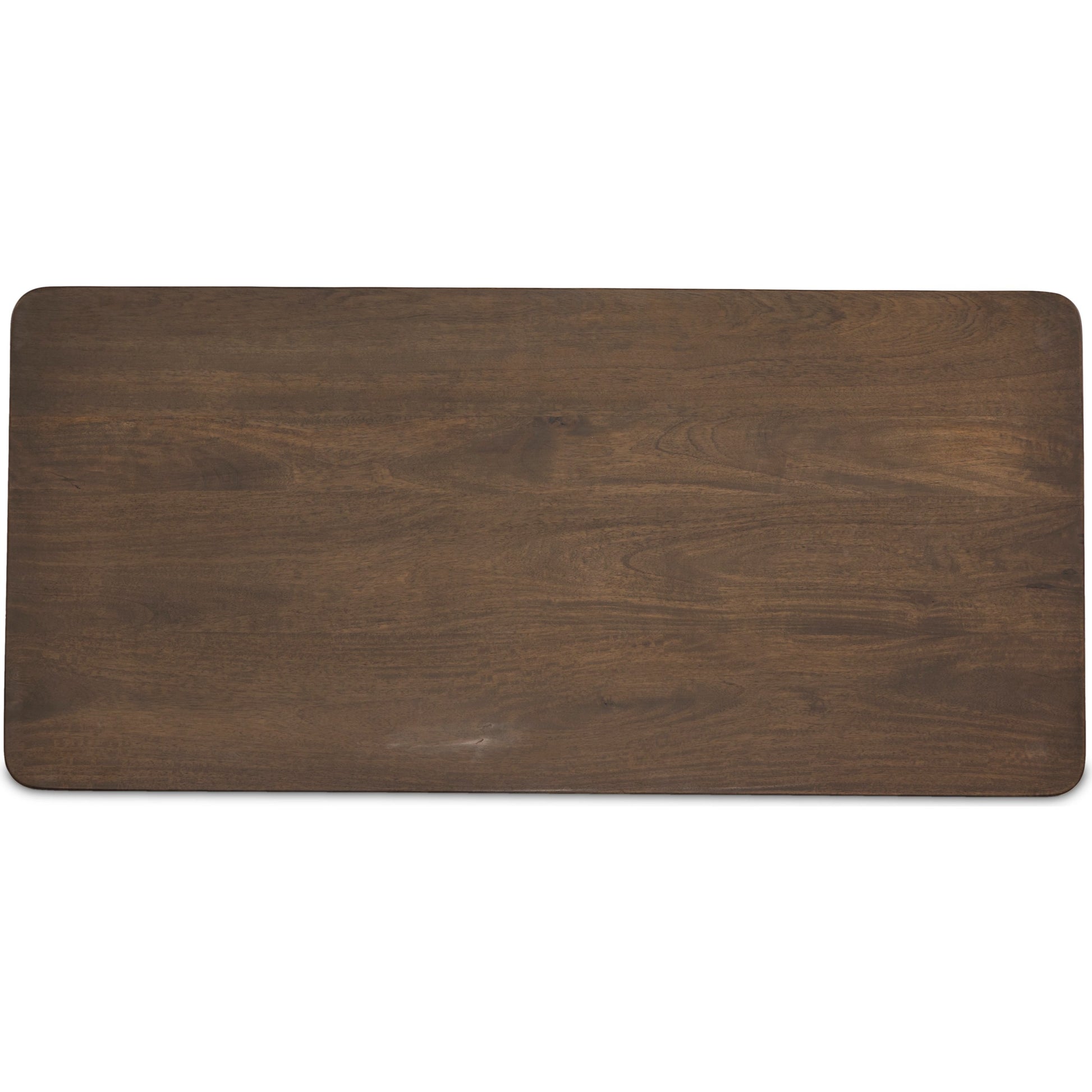 Myla Coffee Table by Four Hands in aged brown. Made from solid mango in a modern style.