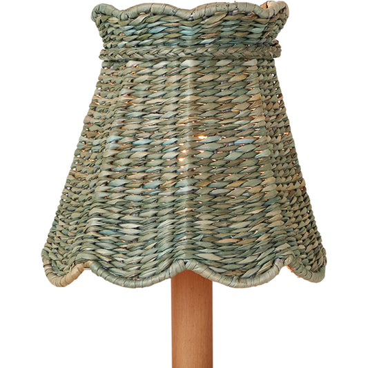Annabelle Tapered Chandelier Shade by Currey and Company. Made from seagrass in a cottage & farmhouse style.