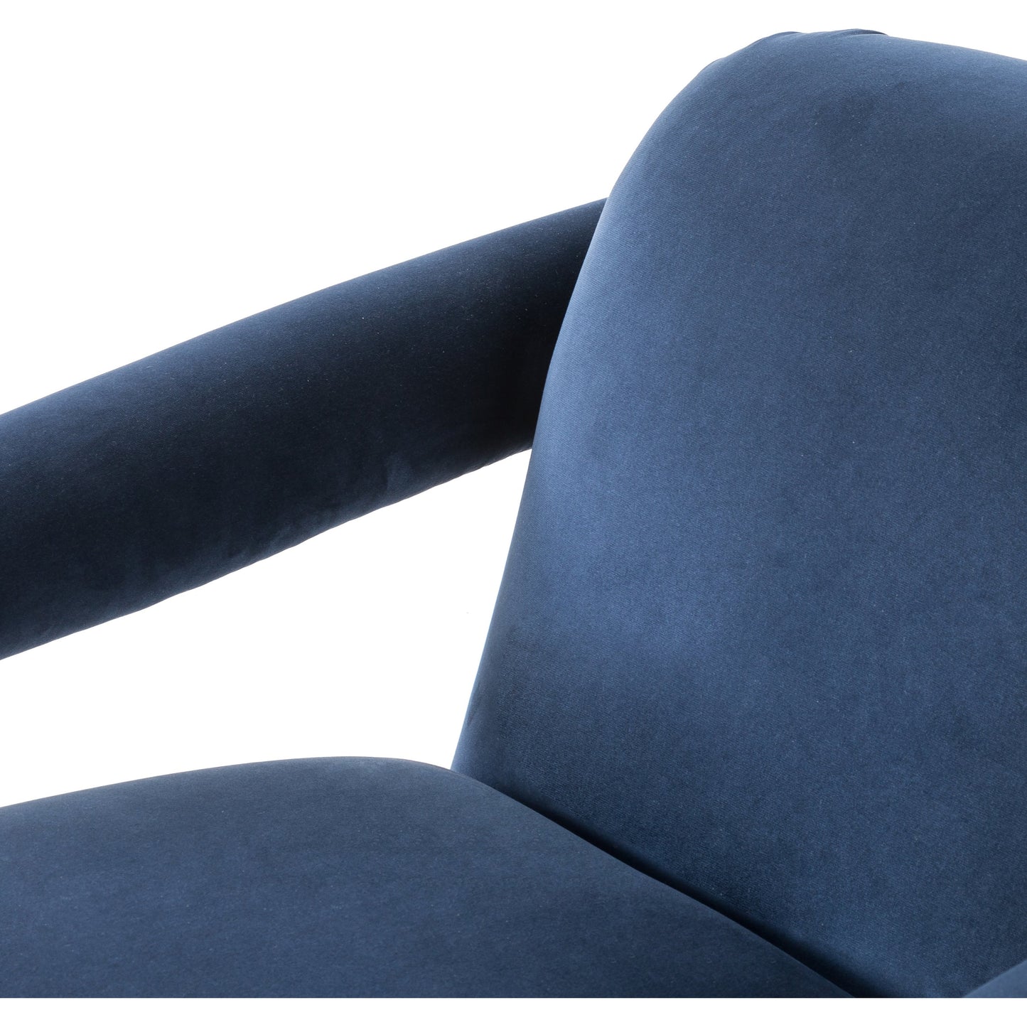 008 SI-1901027 | Additional Silo | Jordy Chair by Four Hands in sapphire navy. Made from 92% polyester, 5% cotton, 3% latex, poplar plywood, 100% polyester in a modern style.