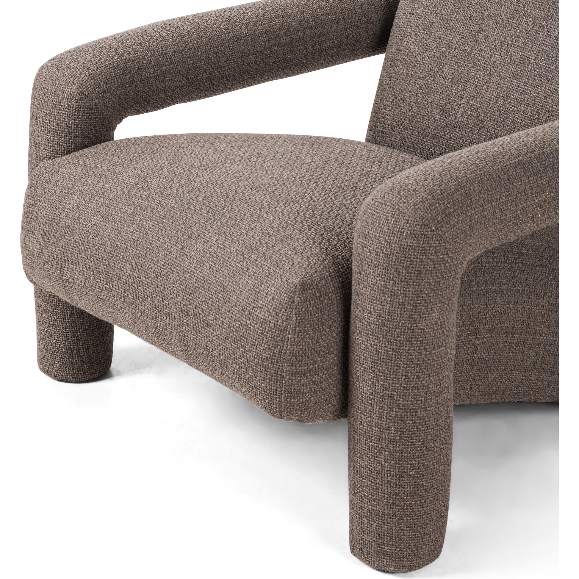 Jordy Chair by Four Hands in sapphire navy. Made from 92% polyester, 5% cotton, 3% latex, poplar plywood, 100% polyester in a modern style.