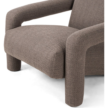 Jordy Chair by Four Hands in sapphire navy. Made from 92% polyester, 5% cotton, 3% latex, poplar plywood, 100% polyester in a modern style.