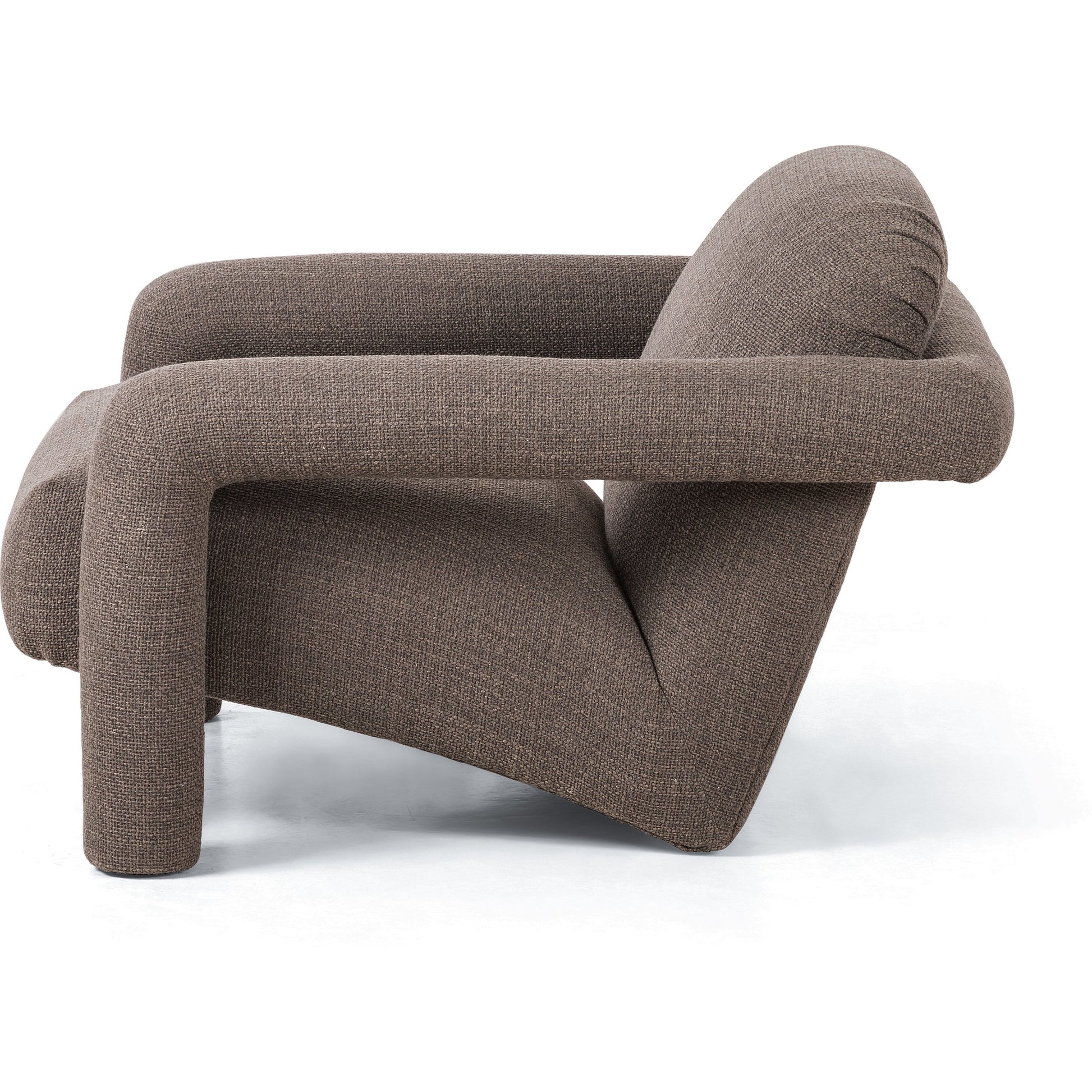 Jordy Chair by Four Hands in sapphire navy. Made from 92% polyester, 5% cotton, 3% latex, poplar plywood, 100% polyester in a modern style.