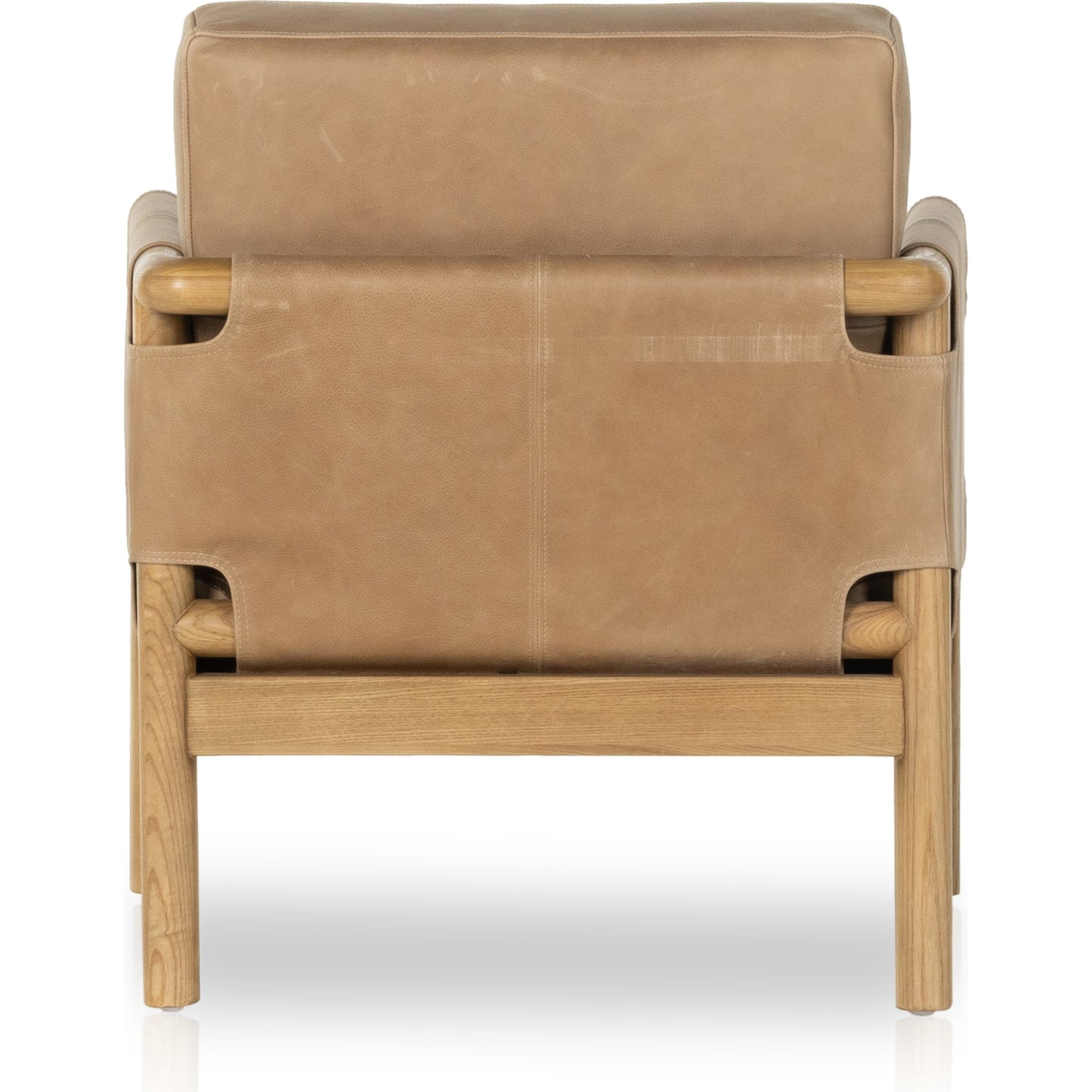011 SI-1902841 | Additional Silo | Navarro Chair by Four Hands in palermo drift. Made from top grain leather, solid ash, 100% polyester in a modern style.