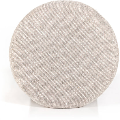 Dax Ottoman by Four Hands in gibson wheat, toasted ash solid. Made from 97% polyester, 3% acrylic, solid ash, poplar plywood in a coastal style.