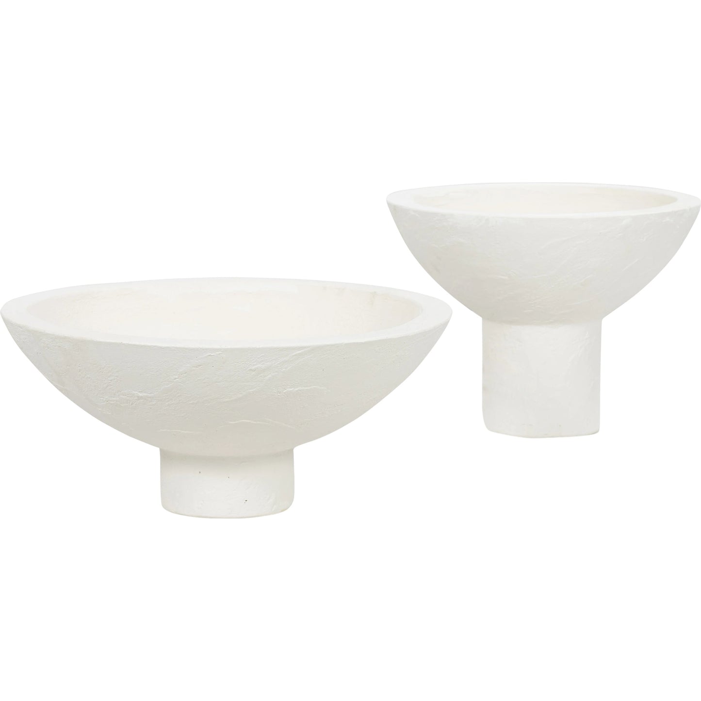 000 SI-1901045 | Primary Silo | Pressler Outdoor Planter, (Set of 2) by Four Hands in plaster molded concrete and white. Made from concrete in a modern style.