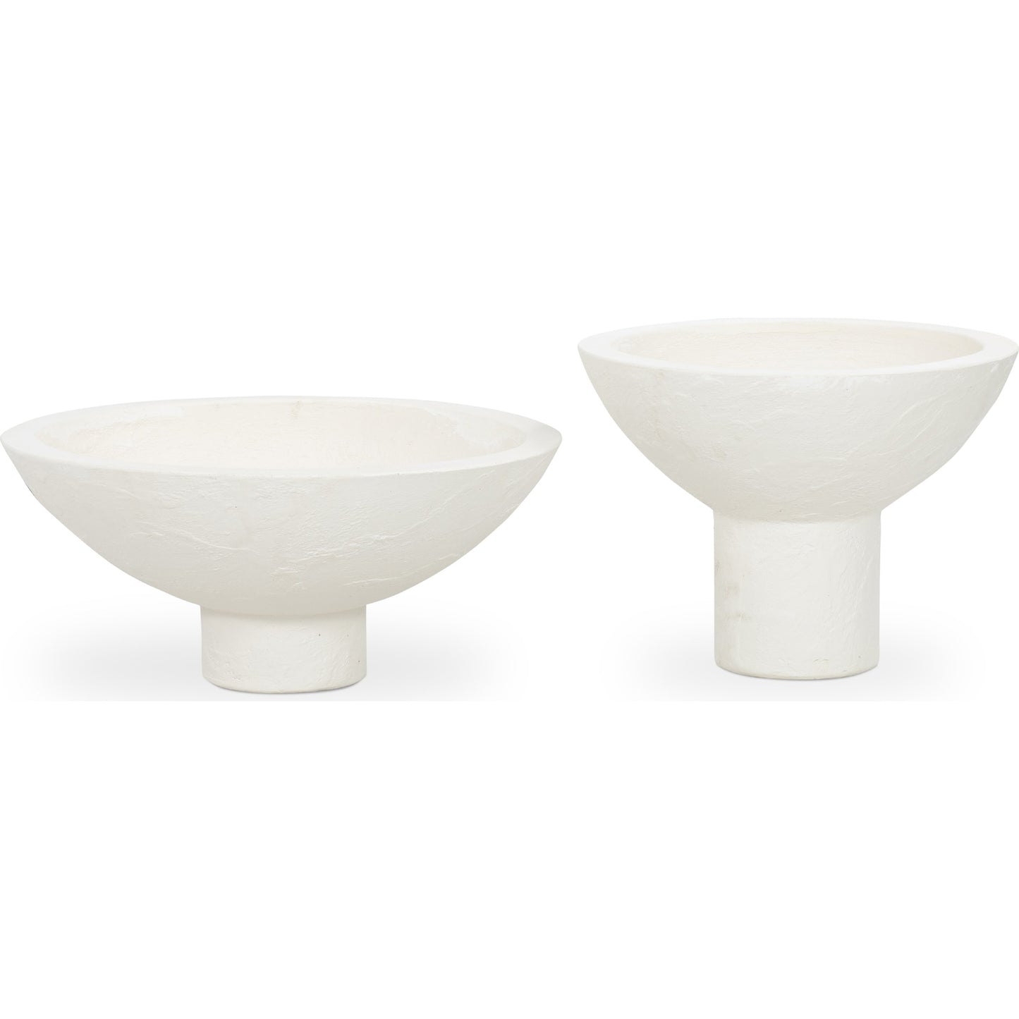 003 SI-1901045 | Additional Silo | Pressler Outdoor Planter, (Set of 2) by Four Hands in plaster molded concrete and white. Made from concrete in a modern style.