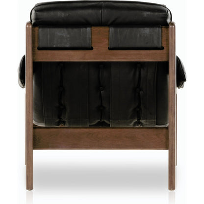 Halston Chair by Four Hands. Made from top grain leather, solid ash, 100% polyester in a modern style.