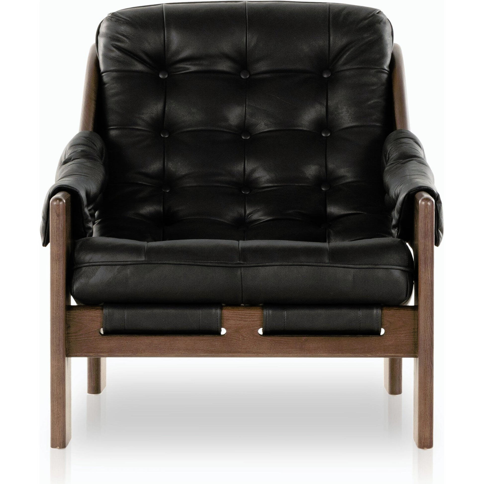 Halston Chair by Four Hands. Made from top grain leather, solid ash, 100% polyester in a modern style.
