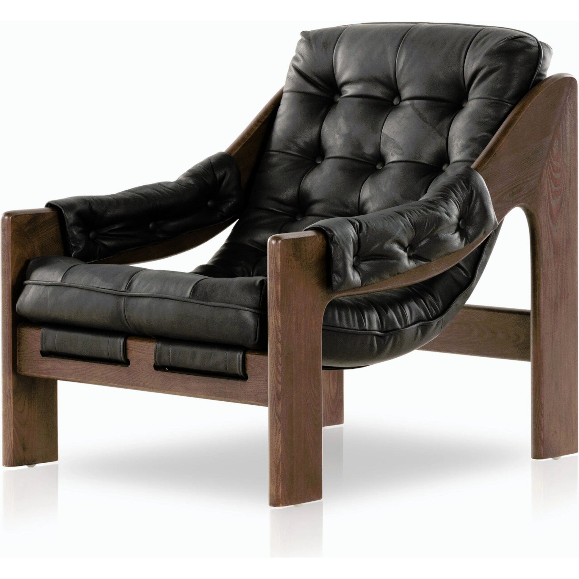Halston Chair by Four Hands. Made from top grain leather, solid ash, 100% polyester in a modern style.