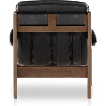 Halston Chair by Four Hands. Made from top grain leather, solid ash, 100% polyester in a modern style.