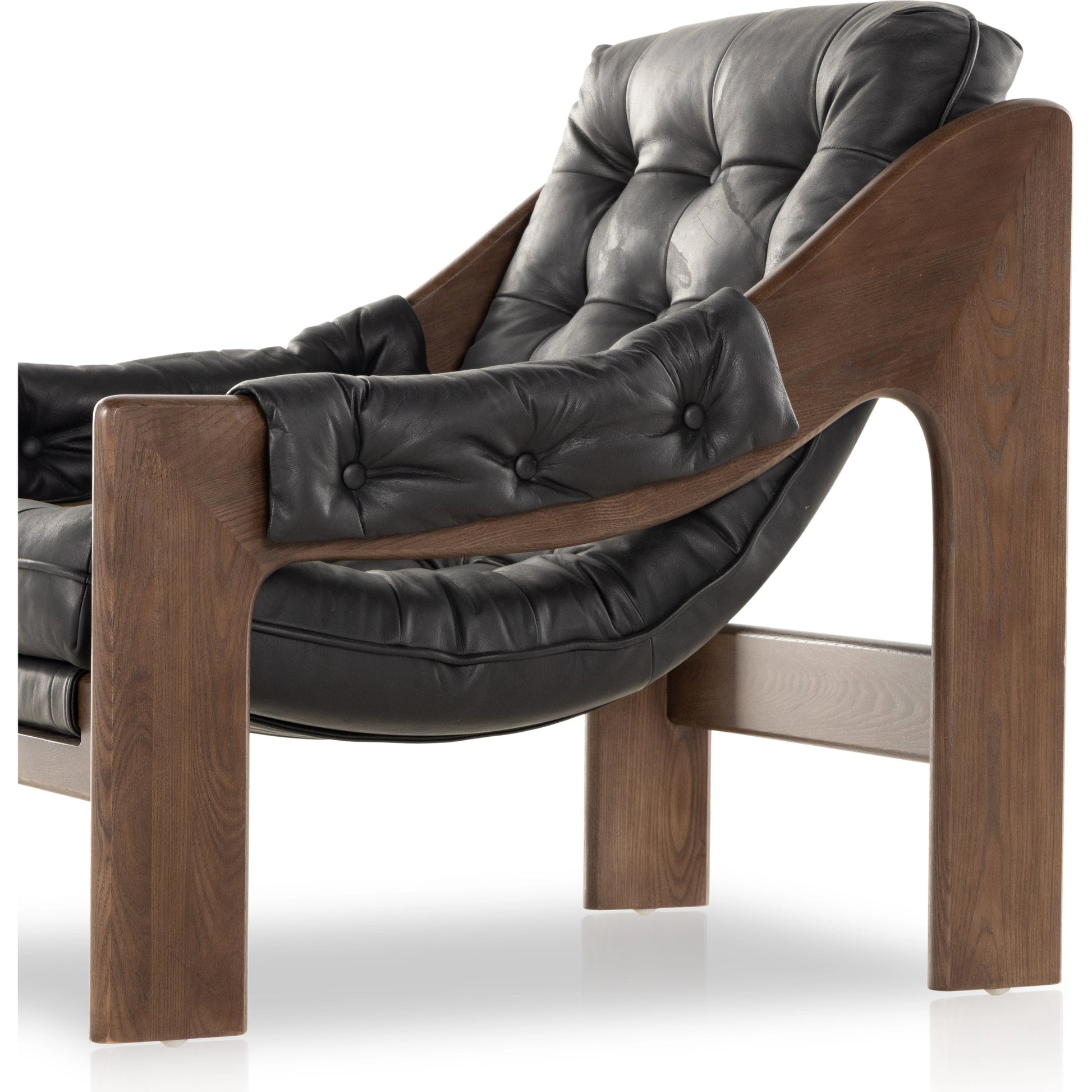 Halston Chair by Four Hands. Made from top grain leather, solid ash, 100% polyester in a modern style.