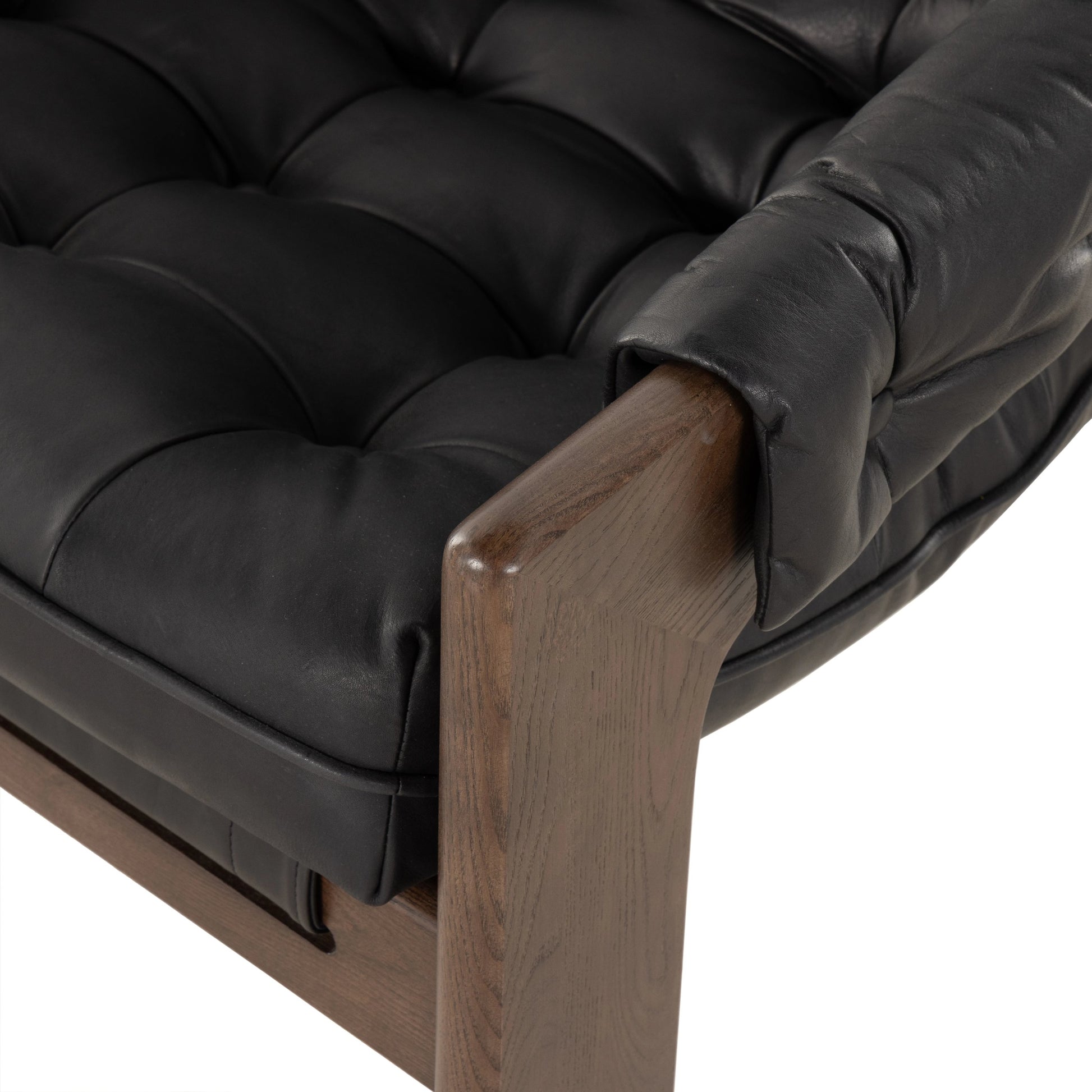 Halston Chair by Four Hands. Made from top grain leather, solid ash, 100% polyester in a modern style.