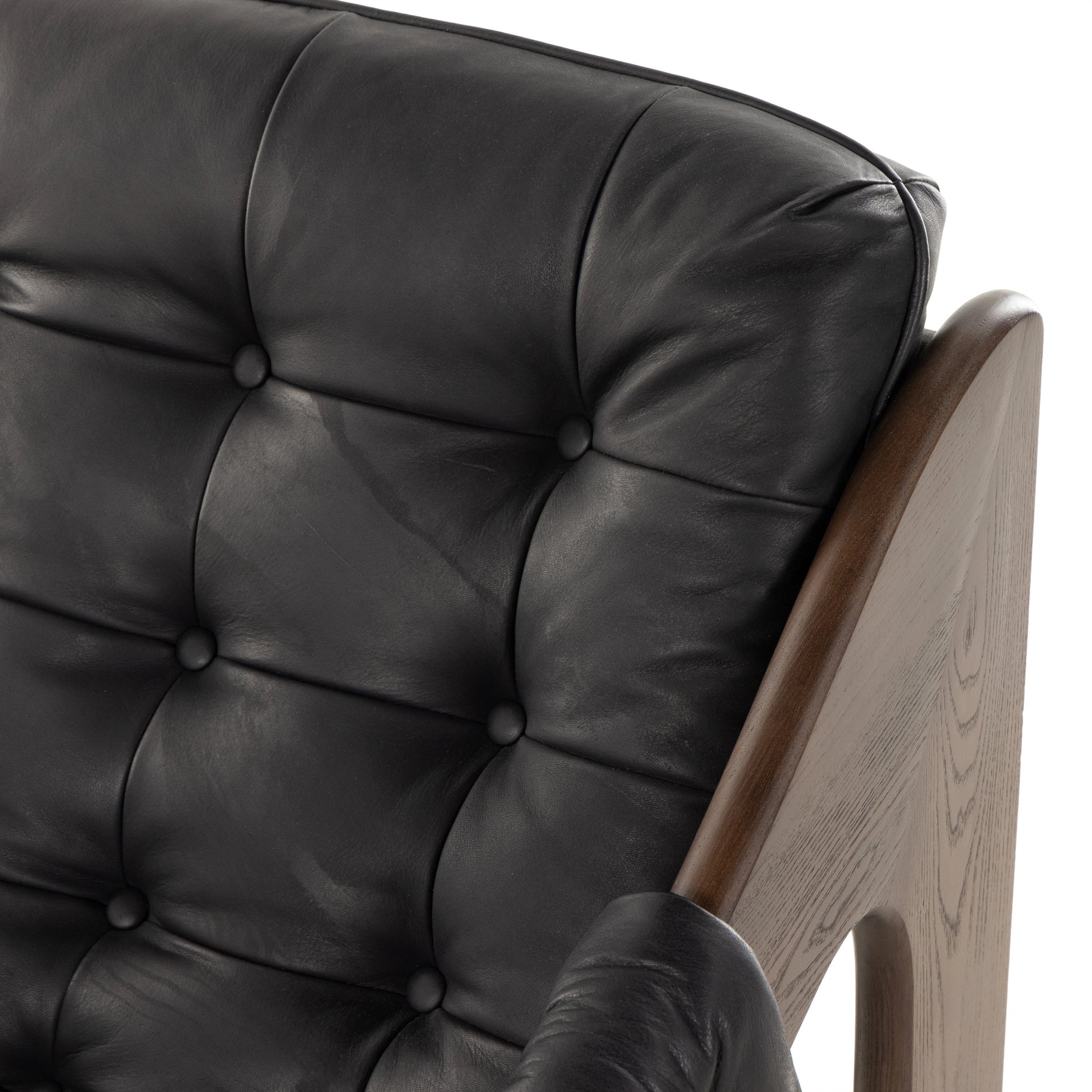 Halston Chair by Four Hands. Made from top grain leather, solid ash, 100% polyester in a modern style.