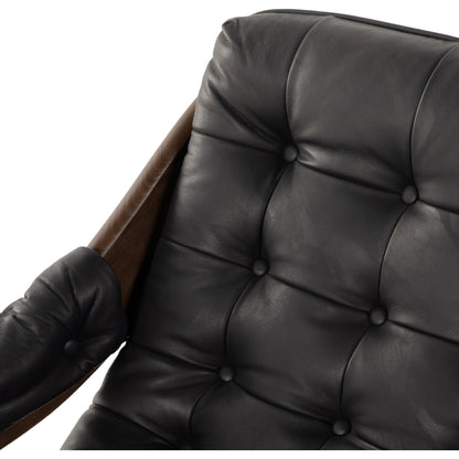 Halston Chair by Four Hands. Made from top grain leather, solid ash, 100% polyester in a modern style.