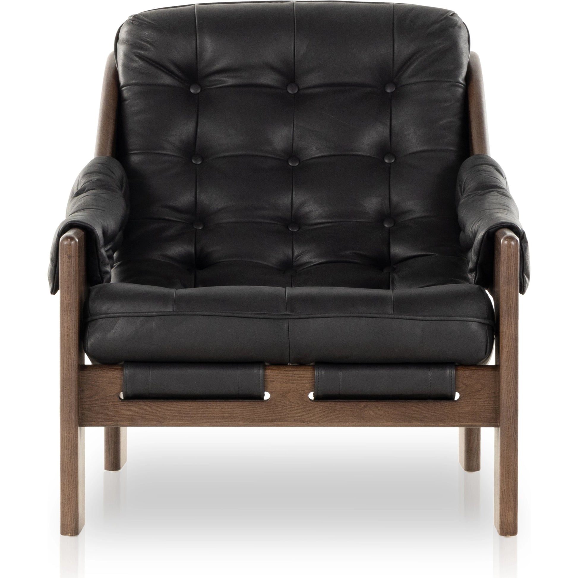 Halston Chair by Four Hands. Made from top grain leather, solid ash, 100% polyester in a modern style.