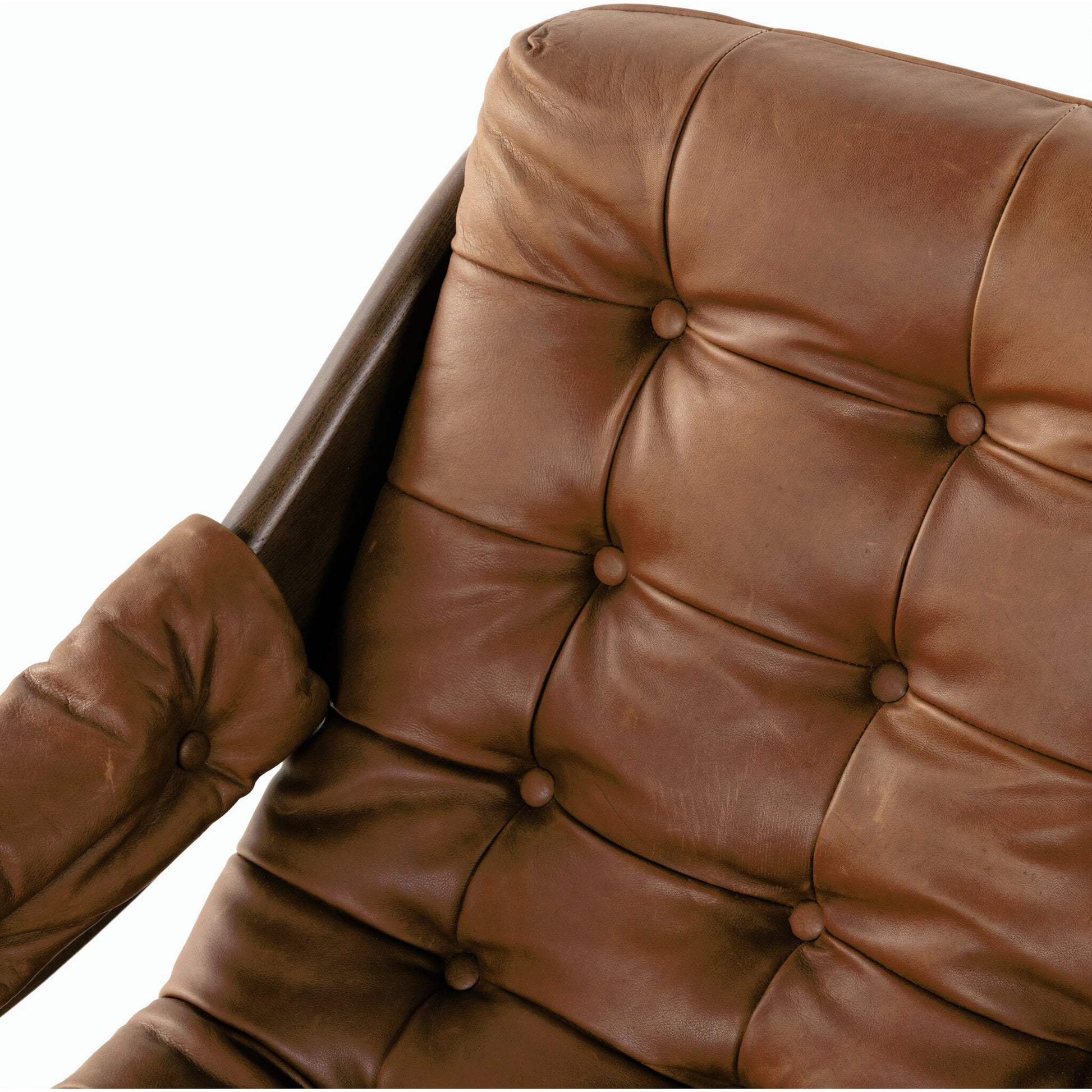 Halston Chair by Four Hands. Made from top grain leather, solid ash, 100% polyester in a modern style.