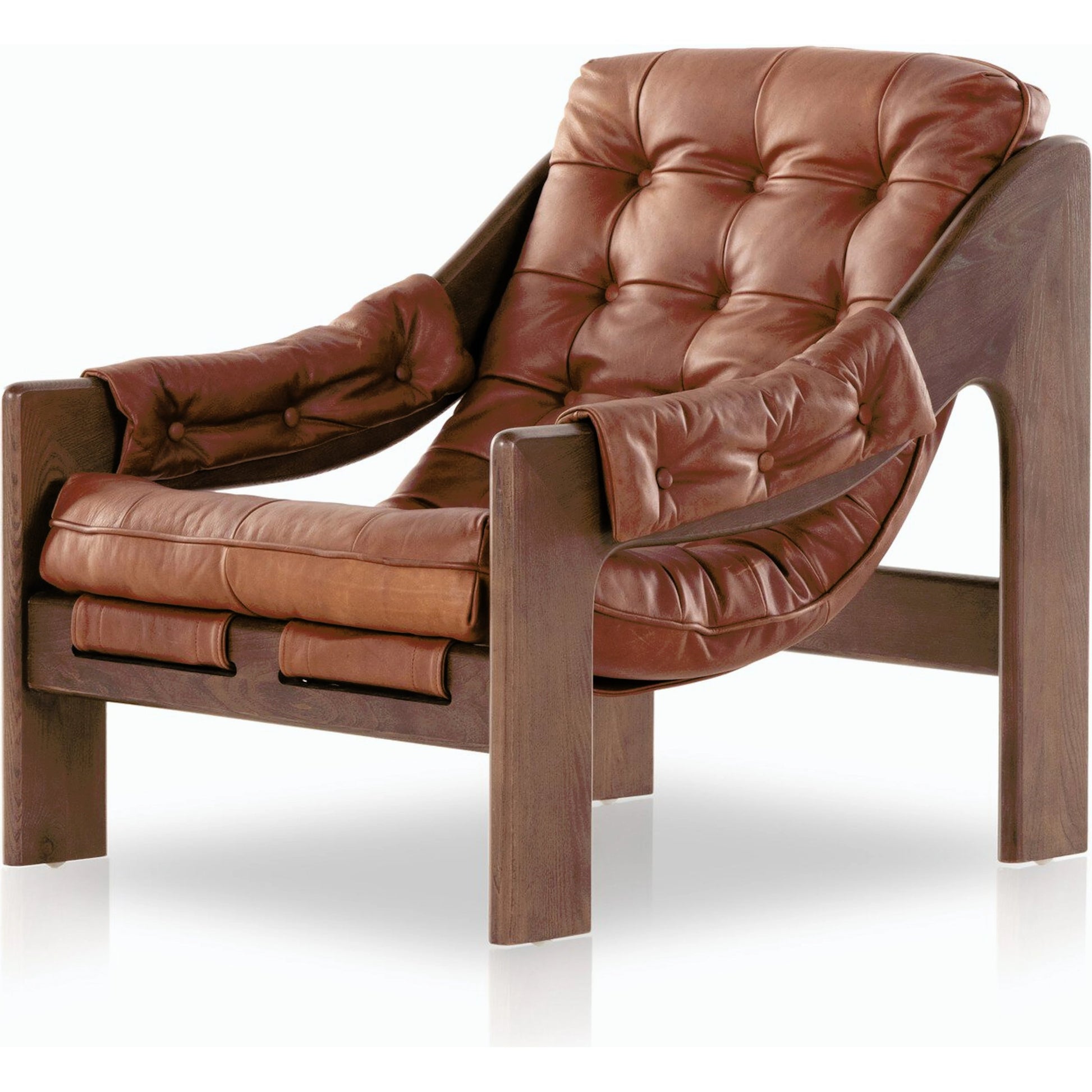 Halston Chair by Four Hands. Made from top grain leather, solid ash, 100% polyester in a modern style.