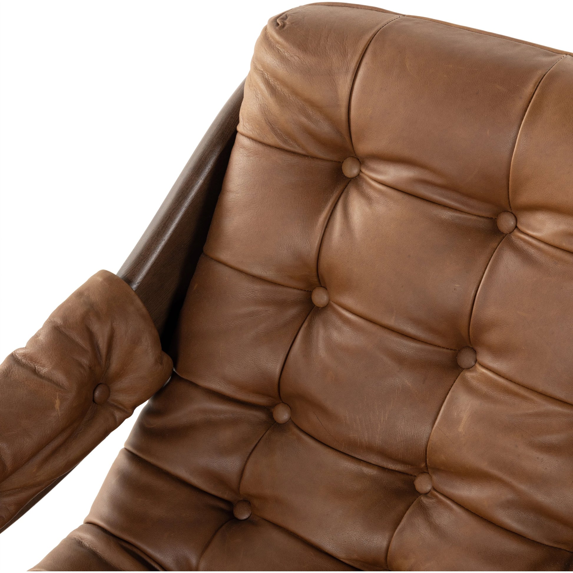 Halston Chair by Four Hands. Made from top grain leather, solid ash, 100% polyester in a modern style.