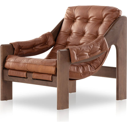 Halston Chair by Four Hands. Made from top grain leather, solid ash, 100% polyester in a modern style.