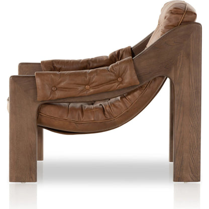 Halston Chair by Four Hands. Made from top grain leather, solid ash, 100% polyester in a modern style.