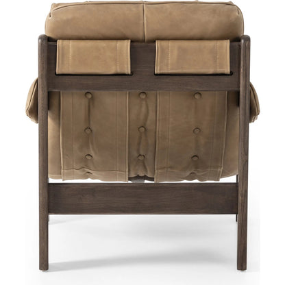 Halston Chair by Four Hands. Made from top grain leather, solid ash, 100% polyester in a modern style.