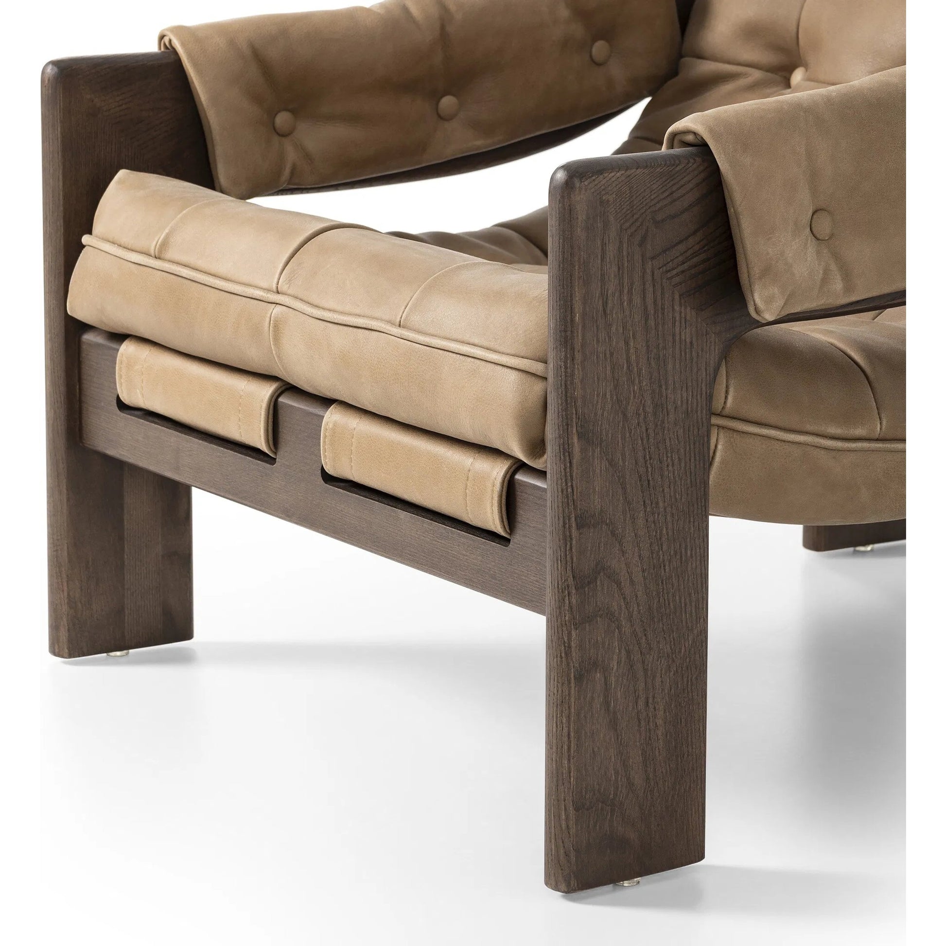 Halston Chair by Four Hands. Made from top grain leather, solid ash, 100% polyester in a modern style.