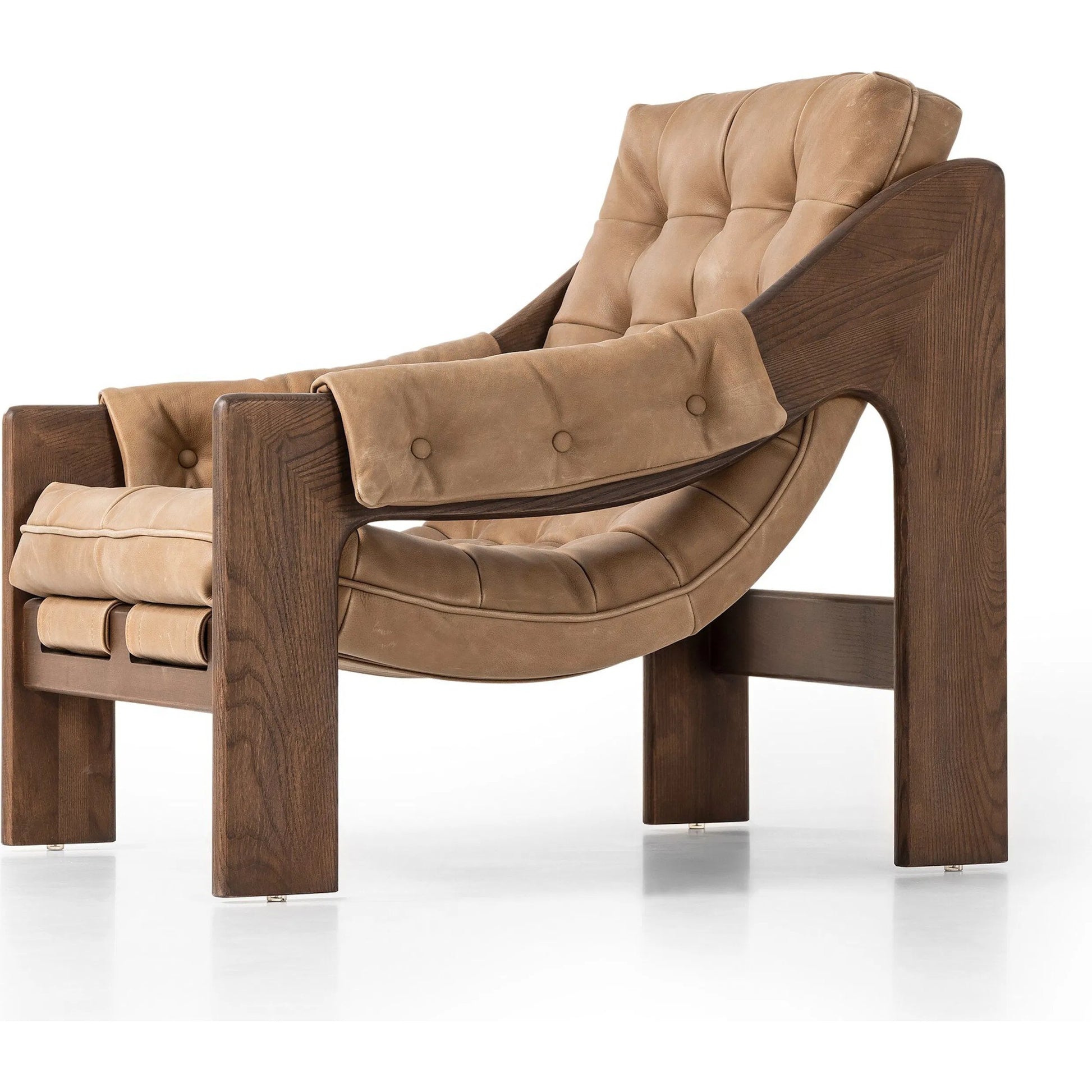Halston Chair by Four Hands. Made from top grain leather, solid ash, 100% polyester in a modern style.