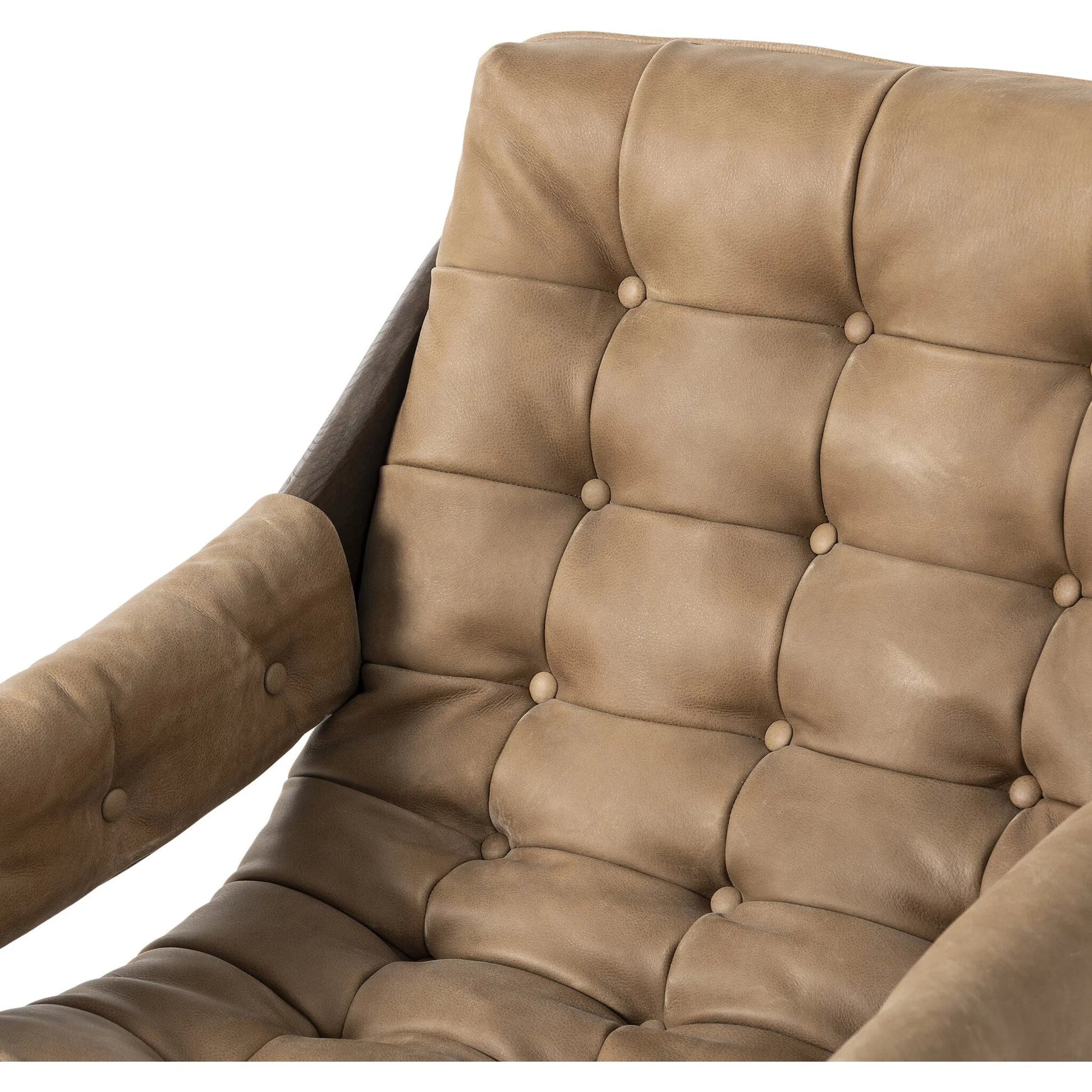 Halston Chair by Four Hands. Made from top grain leather, solid ash, 100% polyester in a modern style.