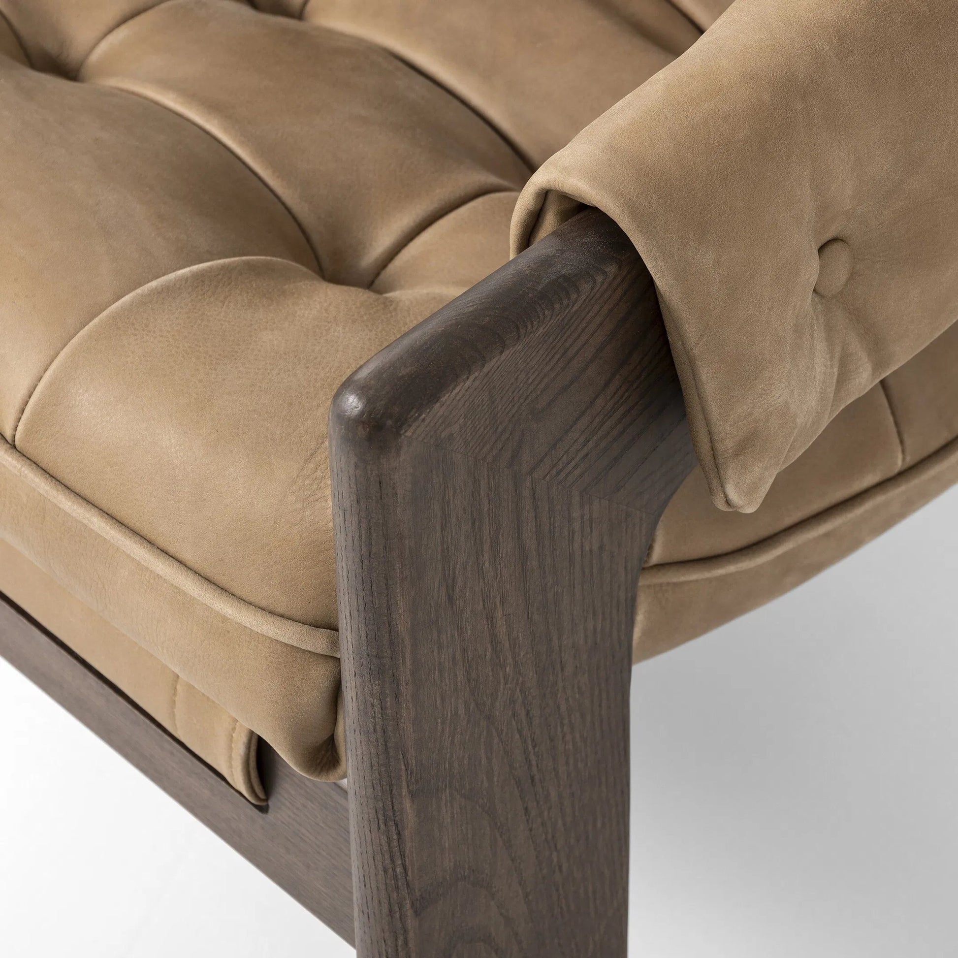 Halston Chair by Four Hands. Made from top grain leather, solid ash, 100% polyester in a modern style.