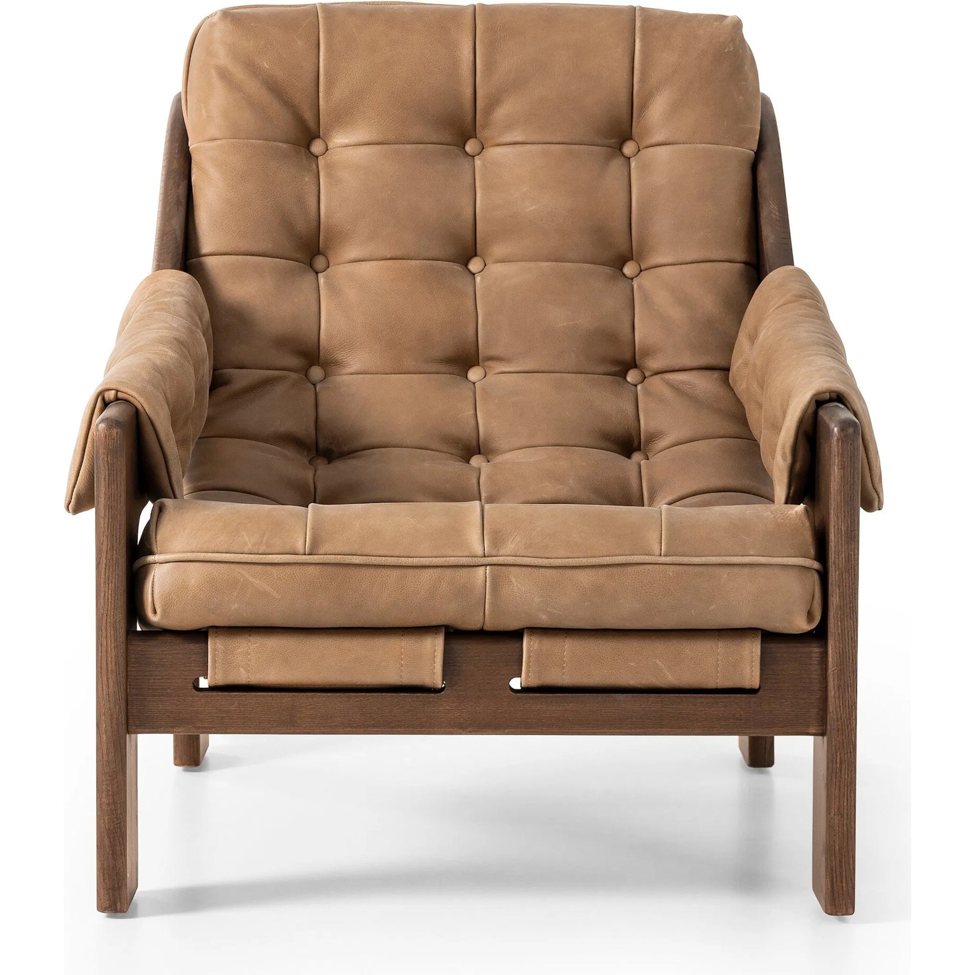 Halston Chair by Four Hands. Made from top grain leather, solid ash, 100% polyester in a modern style.