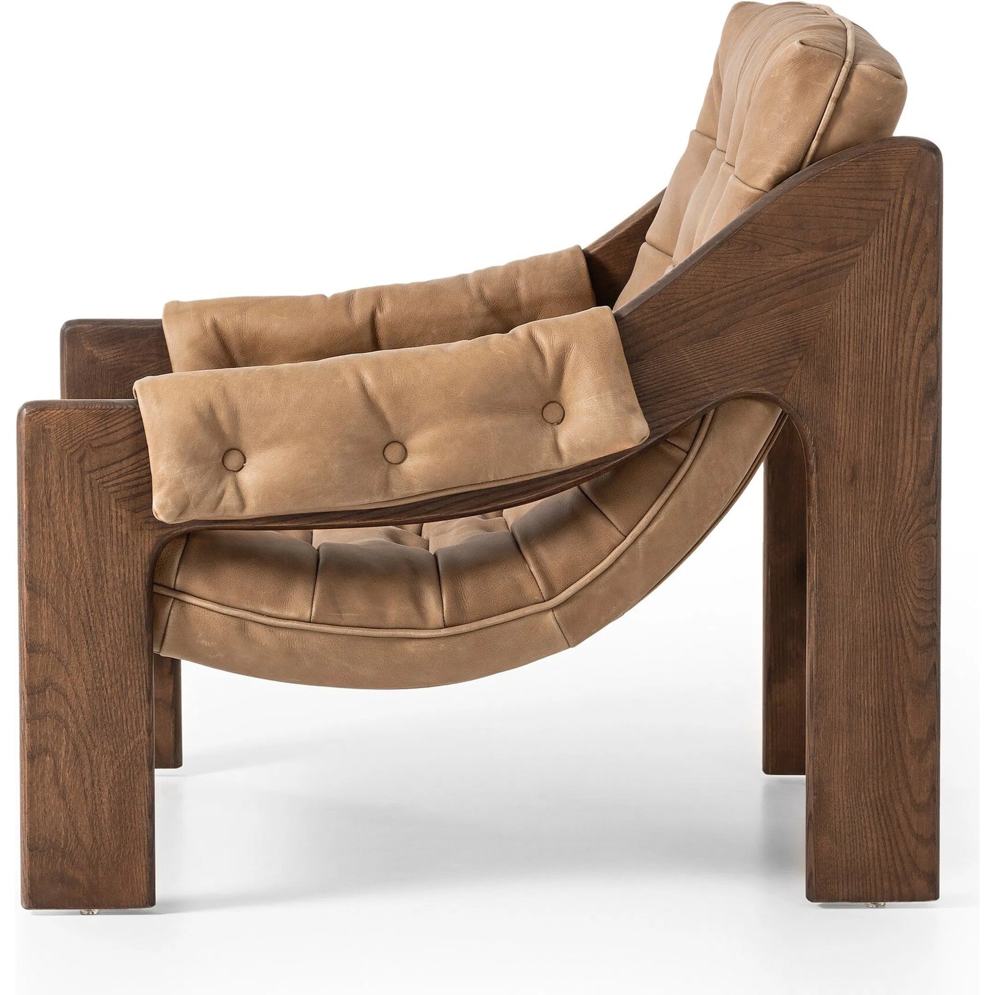 Halston Chair by Four Hands. Made from top grain leather, solid ash, 100% polyester in a modern style.
