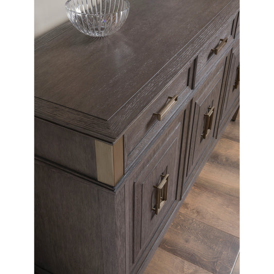 Belvedere Buffet by Artistica Home in falcon brown. Made from unique in a traditional style.