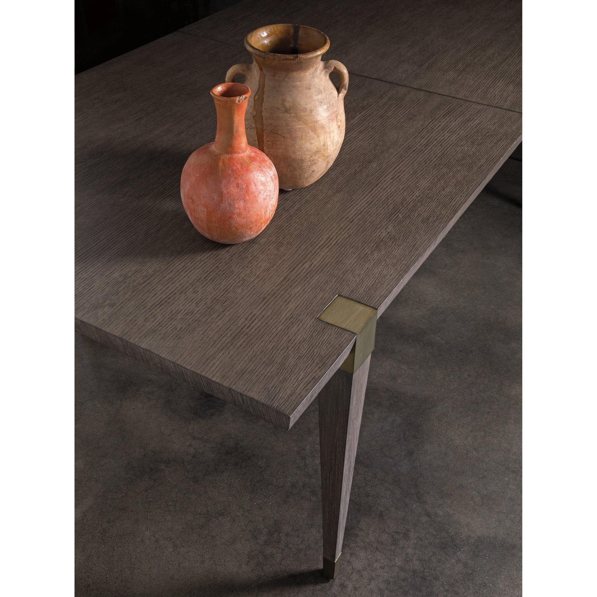 Belvedere Extension Dining Table by Artistica Home in falcon brown. Made from unique in a modern style.