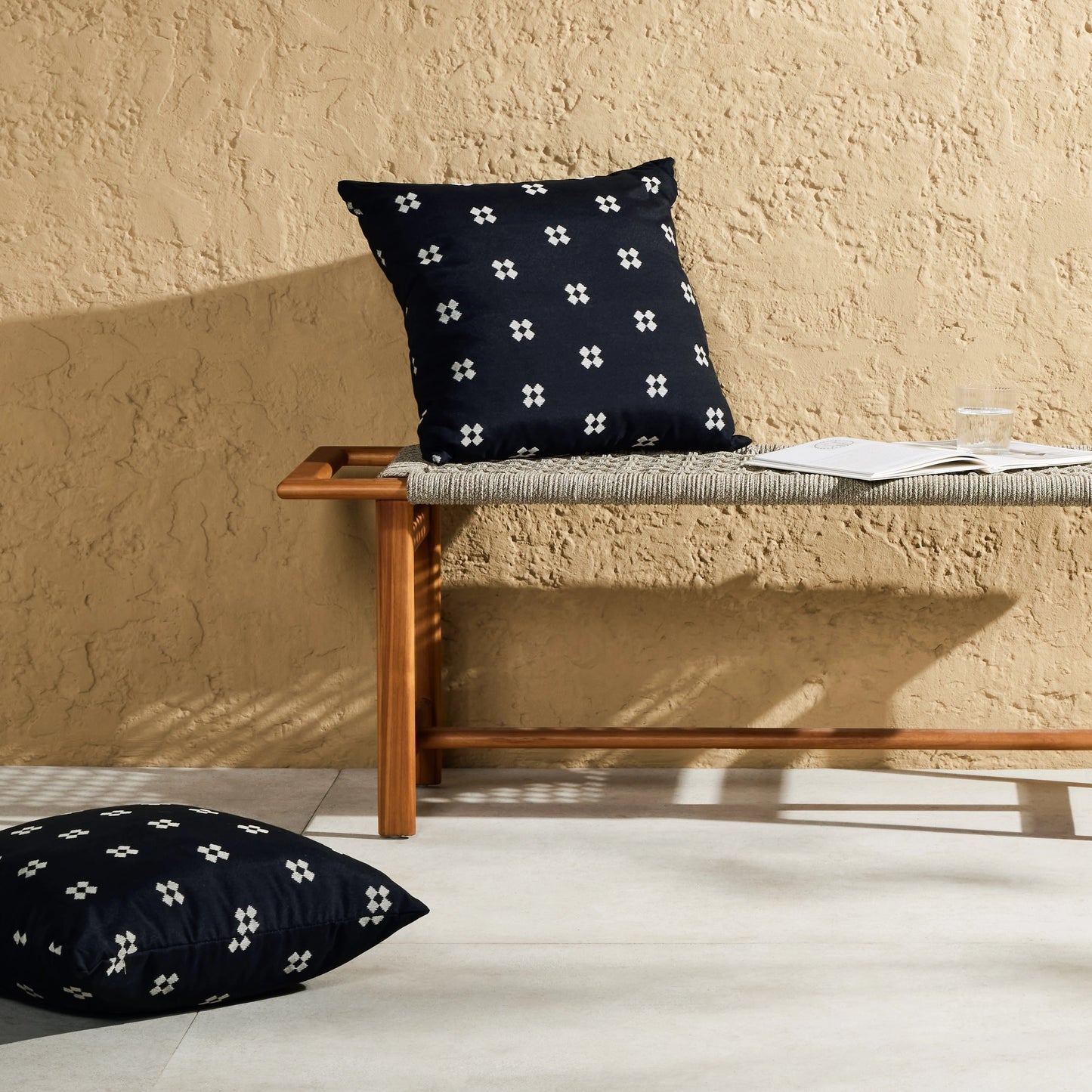 010 SI-1977248 | Lifestyle | Doja Jaquard Outdoor Pillow (Set of 2) by Four Hands. Made from unique in a transitional style.