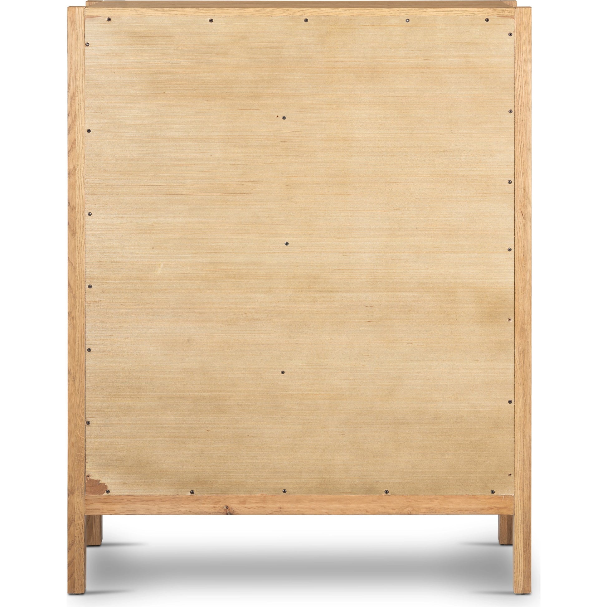 Meadow 5 Drawer Dresser by Four Hands in tawny oak. Made from solid oak, oak veneer in a modern style.