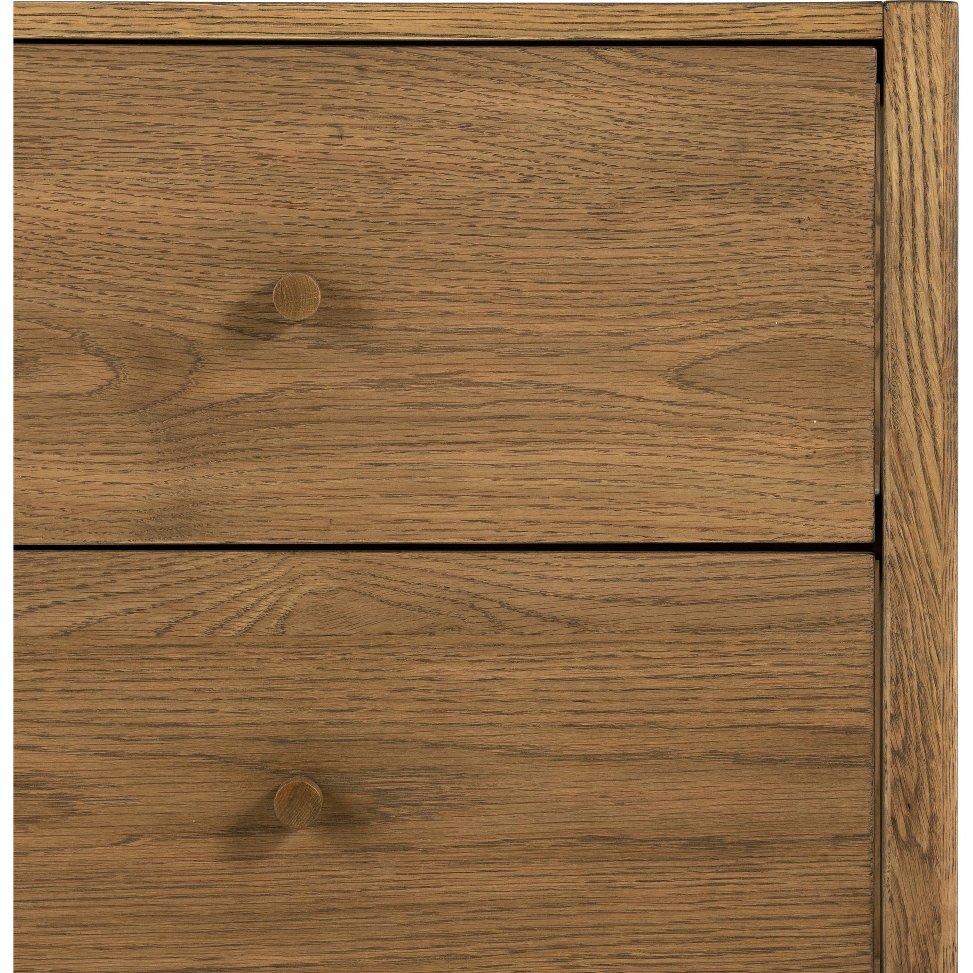Meadow Nightstand by Four Hands in tawny oak. Made from solid oak, oak veneer in a modern style.