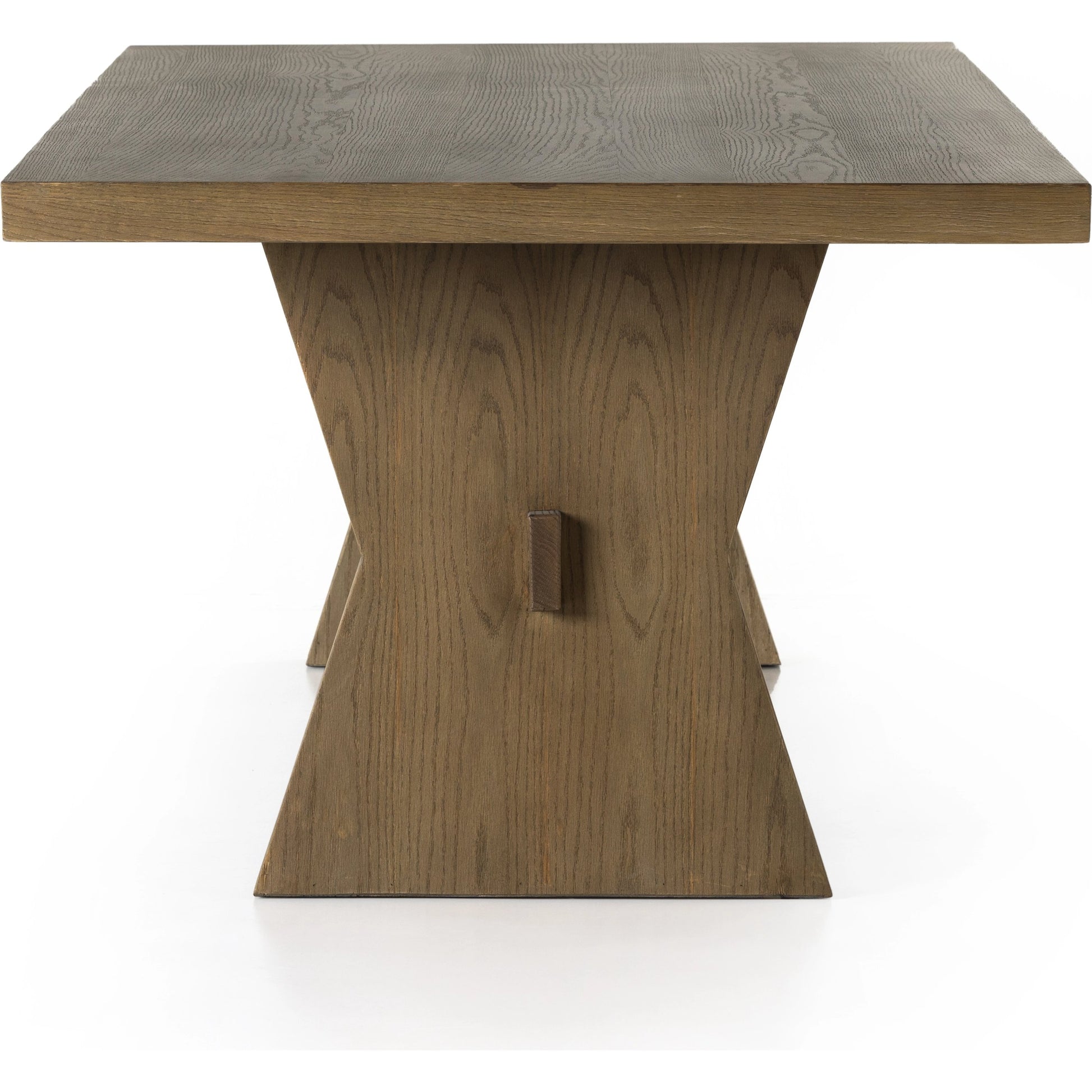 Tia Dining Table by Four Hands in drifted oak. Made from solid oak in a modern style.