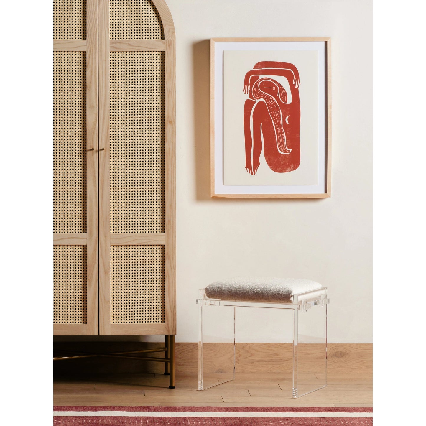 019 SI-1901658 | Lifestyle | Gerrard Accent Stool by Four Hands. Made from unique in a modern style.