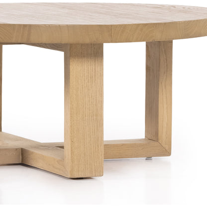 Liad Coffee Table by Four Hands in natural nettlewood. Made from solid nettlewood, iron in a modern style.