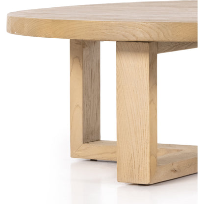 Liad Coffee Table by Four Hands in natural nettlewood. Made from solid nettlewood, iron in a modern style.