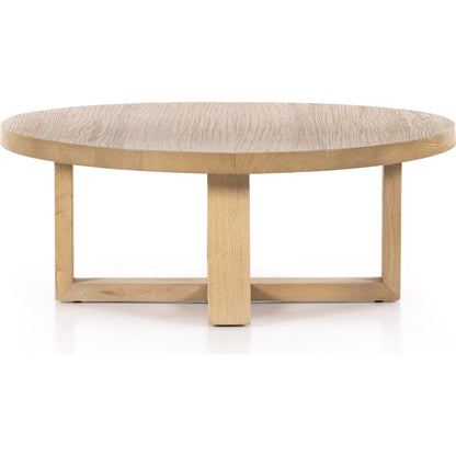 Liad Coffee Table by Four Hands in natural nettlewood. Made from solid nettlewood, iron in a modern style.
