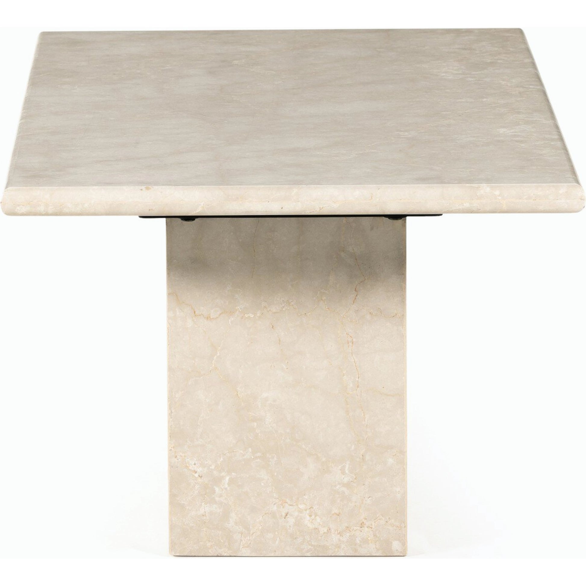 Arum Coffee Table by Four Hands in cream marble. Made from solid marble in a coastal style.